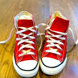 Converse Chuck Taylor All Star High Top Sneakers in Size 3 Red